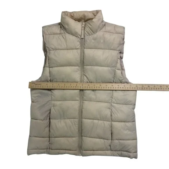 Love Tree Women’s Packable Puffer Vest Beige Size L Lightweight Quilted - Picture 11 of 11